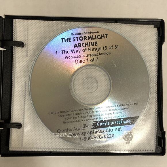 The Way of Kings Book 5 Audiobook CD Set Graphic Audio by The Stormlight Archive - Picture 3 of 4